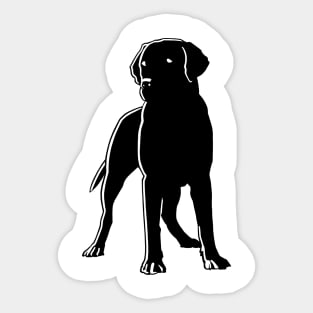 Dog Black Silhouette Pet Animal Cool Style Sticker